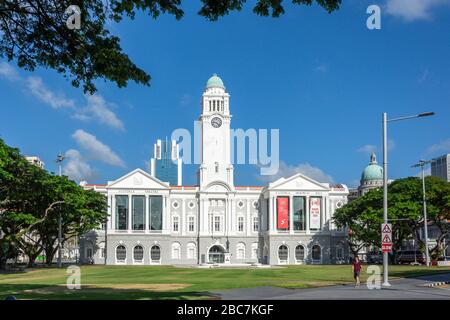 Victoria Theatre and Concert Hall, Empress Place, Civic District, Central Area, Singapore Stock Photo
