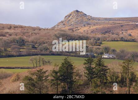 Sharptor on Bodmin Moor Stock Photo