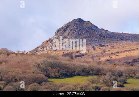Sharptor on Bodmin Moor Stock Photo