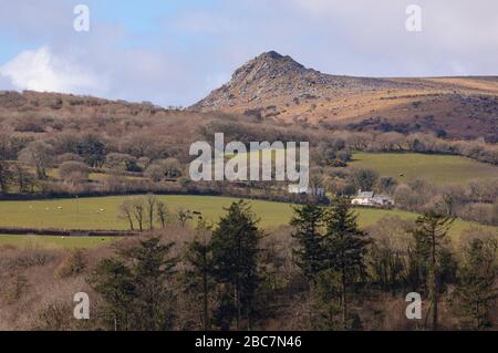 Sharptor on Bodmin Moor Stock Photo