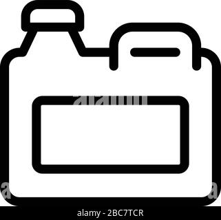 Ecology canister icon, outline style Stock Vector