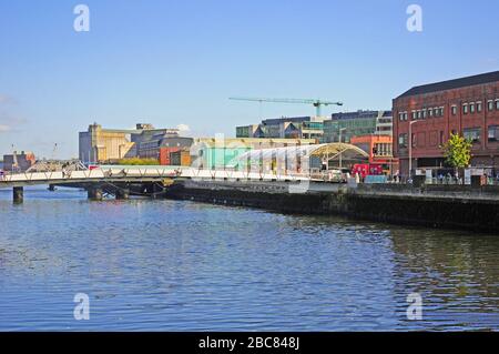 Mary Elmes bridge over the River Lee, Cork. Stock Photo