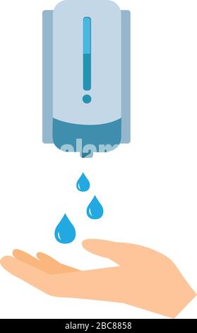 Washing hand with soap icon, cleaning icon vector isolated on white Stock Vector