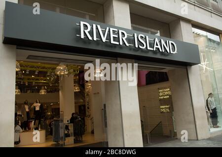 River Island shop on Oxford Street, UK Stock Photo