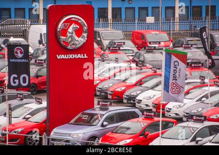 Vauxhall car dealership showroom, London- 2019 Stock Photo