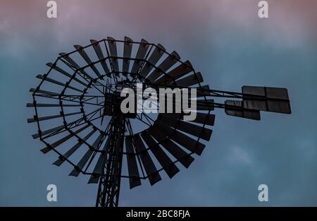 Windmill in the Duisburg Nord landscape park Industry Culture Germany Ruhr Stock Photo