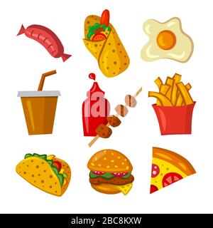 Street food kebab icon outline vector. Snack craft pack. Cook lunch ...