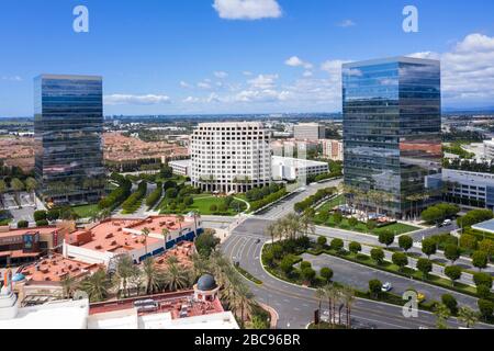 Aerial view of Irvine Spectrum Orange County California Stock Photo