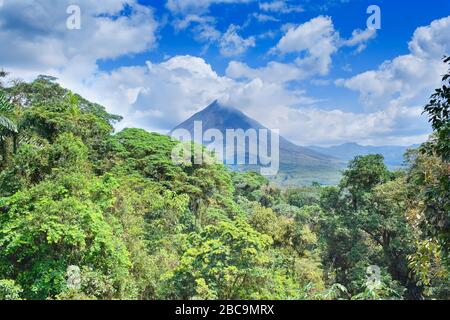 Arenal volcano, La Fortuna, Costa Rica Stock Photo