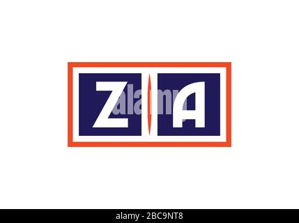 Z A Initial Letter Logo design vector template, Graphic Alphabet Symbol for Corporate Business Identity Stock Vector