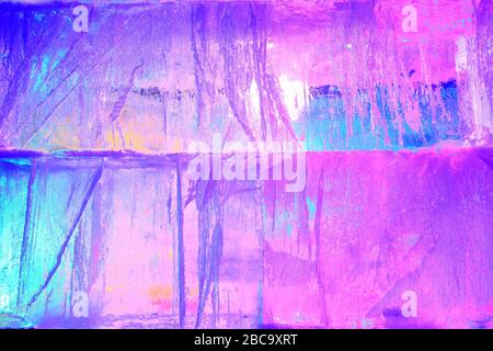 Ice cubes piled up, close-up Stock Photo