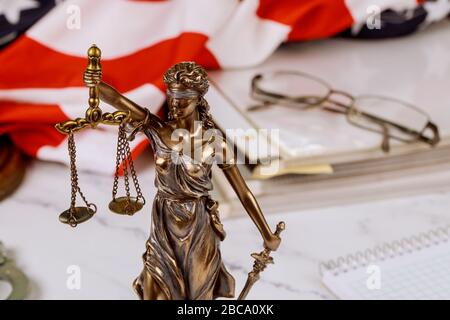 Lawyer business working notary signs the documents at office consultation law justice service Stock Photo