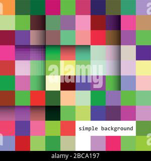 vector multi-colored squares. beautiful abstraction Stock Vector