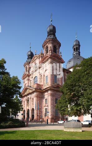 Jesuit Church, baroque style, Mannheim, Baden-Württemberg, Germany, Europe Stock Photo