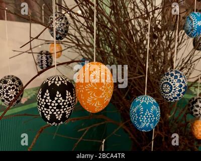 Sorbian Easter eggs Stock Photo
