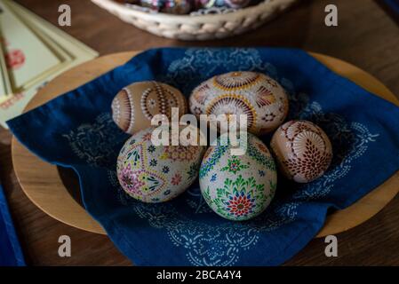 Sorbian Easter eggs Stock Photo