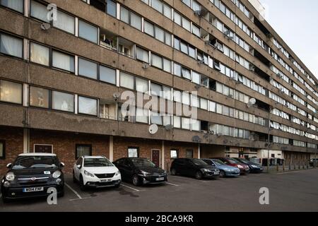 Winstanley Estate, Clapham Junction, during UK Coronavirus lockdown in London Stock Photo