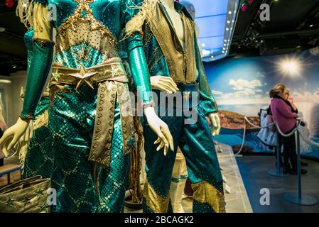 Sweden, Stockholm, Djurgarden, ABBA Museum, museum to the Swedish pop group Abba, costumes Stock Photo