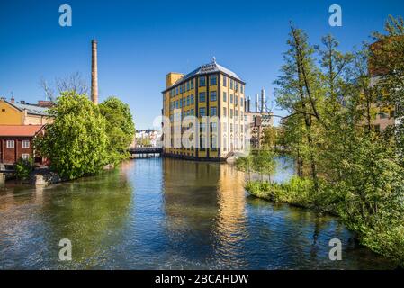 Sweden, Southeast Sweden, Norrkoping, early Swedish industrial town, Arbetets Museum, Museum of Work in former early 20th century mill building Stock Photo