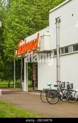 Sweden, Varmland, Karlstad, Sandgrund Karlstad, former dancehall now a gallery for famed Swedish artist Lars Lerin, exterior Stock Photo