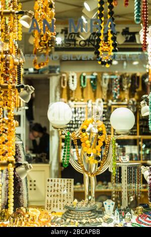 Sweden, Stockholm, Gamla Stan, Old Town, antique shop window Stock Photo