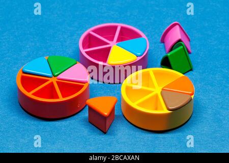 Umea, Norrland Sweden - March 25, 2020: game pieces in different colors Stock Photo