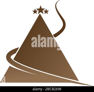 Pyramid Logo Template vector ilustration Stock Vector