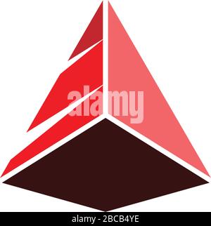 Pyramid Logo Template vector ilustration Stock Vector