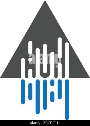 Pyramid Logo Template vector ilustration Stock Vector