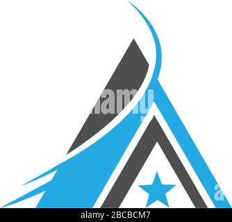 Pyramid Logo Template vector ilustration Stock Vector