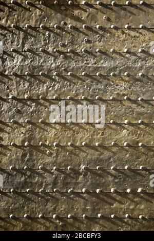 Metallic door in Mosque of Cordoba, Andalusia, Spain. Stock Photo