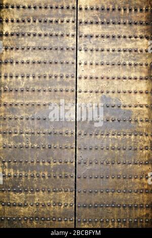 Metallic door in Mosque of Cordoba, Andalusia, Spain. Stock Photo