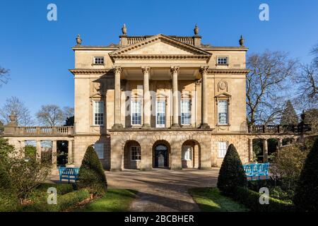 The Holburne Museum in Sydney Pleasure Gardens, Bath, a grand Georgian Palladian style building that houses an extensive art gallery, UK. Stock Photo