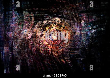 Concept abstract : The digital eye Stock Photo
