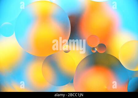 background, multicolored balls, blur, texture, heterogeneous color Stock Photo