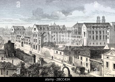 Roman Catholic religious institute, Little Sisters of the Poor, Rue Notre-Dame-des-Champs, Paris, France, 19th century Stock Photo