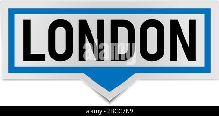 london speech bubble icon. speech bubble vector eps10 Stock Vector