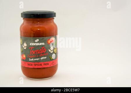 jar of sauce Stock Photo