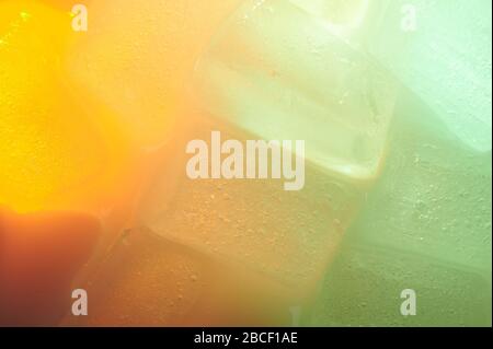 Abstract icy patter background macro close up view Stock Photo