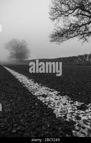 The road leading to the unknown Stock Photo