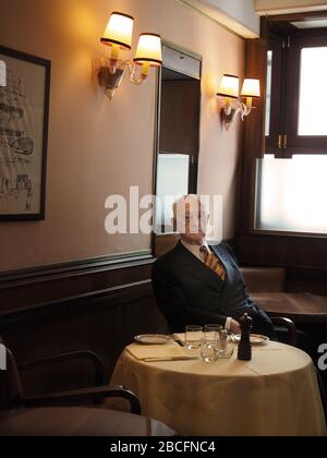 Mr. Arrigo Cipriani at Harry's Bar, Venice, Veneto, Italy, Europe Stock Photo