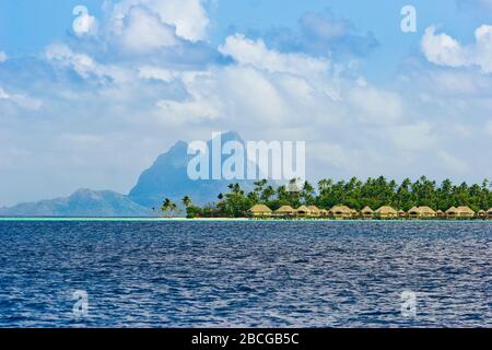 Spectacular view on Bora Bora Island , Society Islands, French Polynesia, south pacific Islands Stock Photo