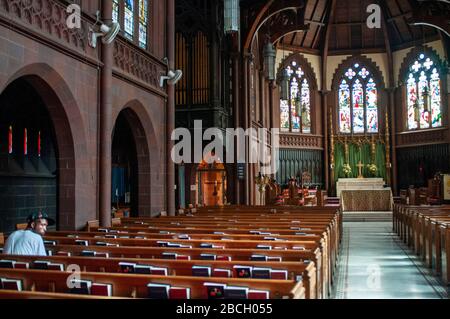 Episcopal Church of the Holy Trinity Yorkville New York City. Stock Photo