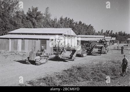 English The Agricultural Compound At Kibbutz Degania B O U I O U I Ss O U E E I I I O Ss U E O I E Ss O E I I I O I E 30 July 1945 This Is Available From National Photo Collection Of