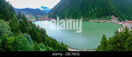 panaroma of uzungol at trabzon Turkey Stock Photo