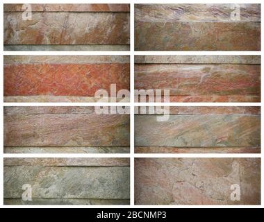 set of stone texture background, Granit texture backgeound, stone texture. Stock Photo