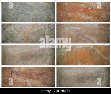 set of stone texture background, Granit texture backgeound, stone texture. Stock Photo