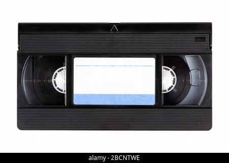 side view of vhs video tape isolated against white background Stock ...