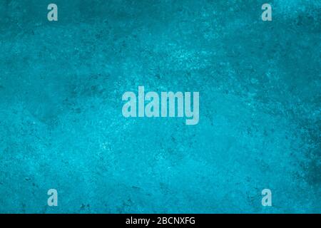Abstract turquoise painted background, canvas. Dark watercolor backgrounds. Stained art wallpaper, aqua color texture of paper Stock Photo