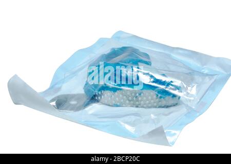 silicon dental mold in vacuum package for sterilization Stock Photo